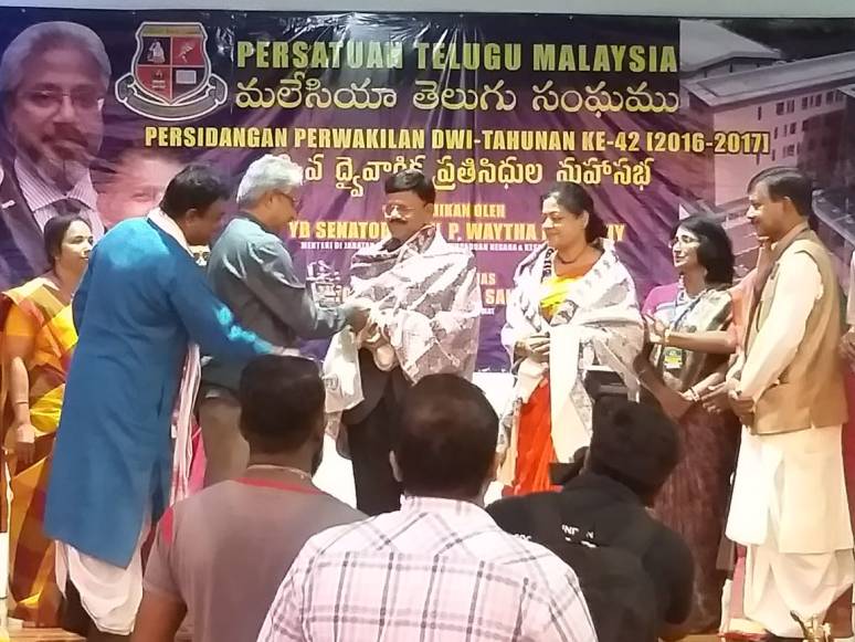 Malaysia Telugu Sangham Felicitated Collector B Lakshmikantham Photos 02