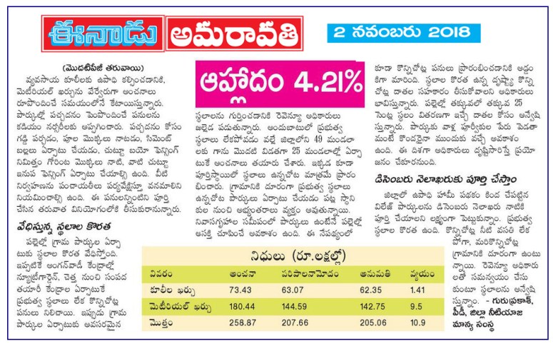 Greenary Eenadu contd 02-11-2018