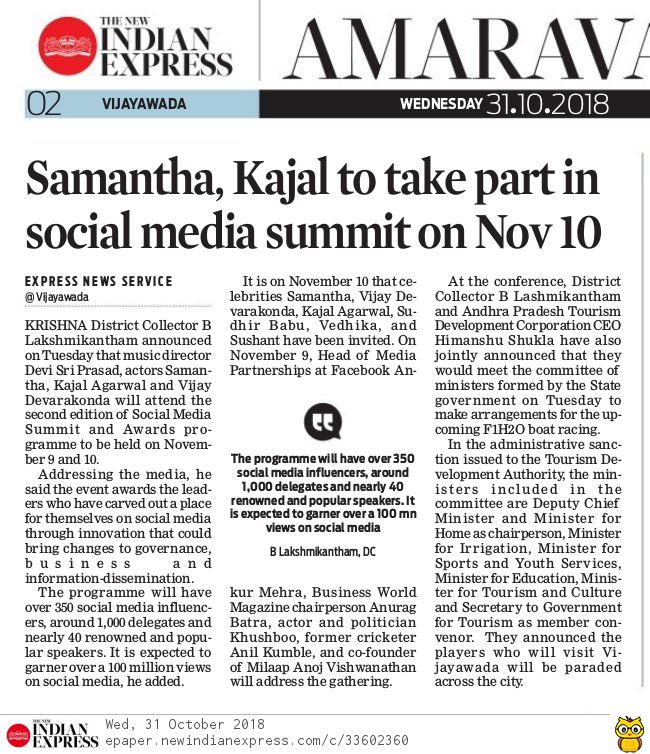 Social Media Summit Express 31-10-2018