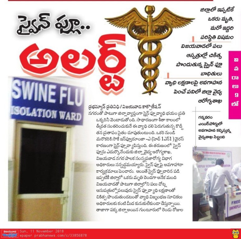 Swine Flu alert Prabha 11-11-2018