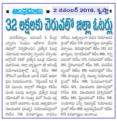 Voters Awareness Bhoomi 02-11-2018