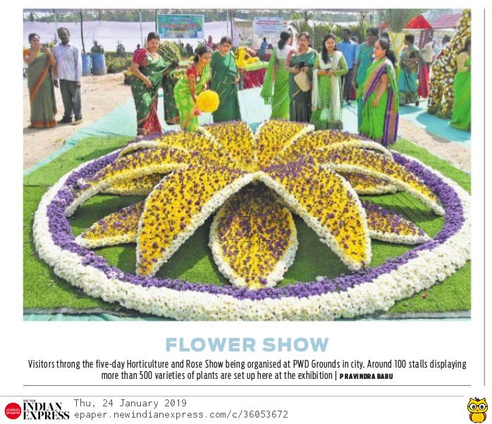 flowers plants exhibition express 24-01-2019