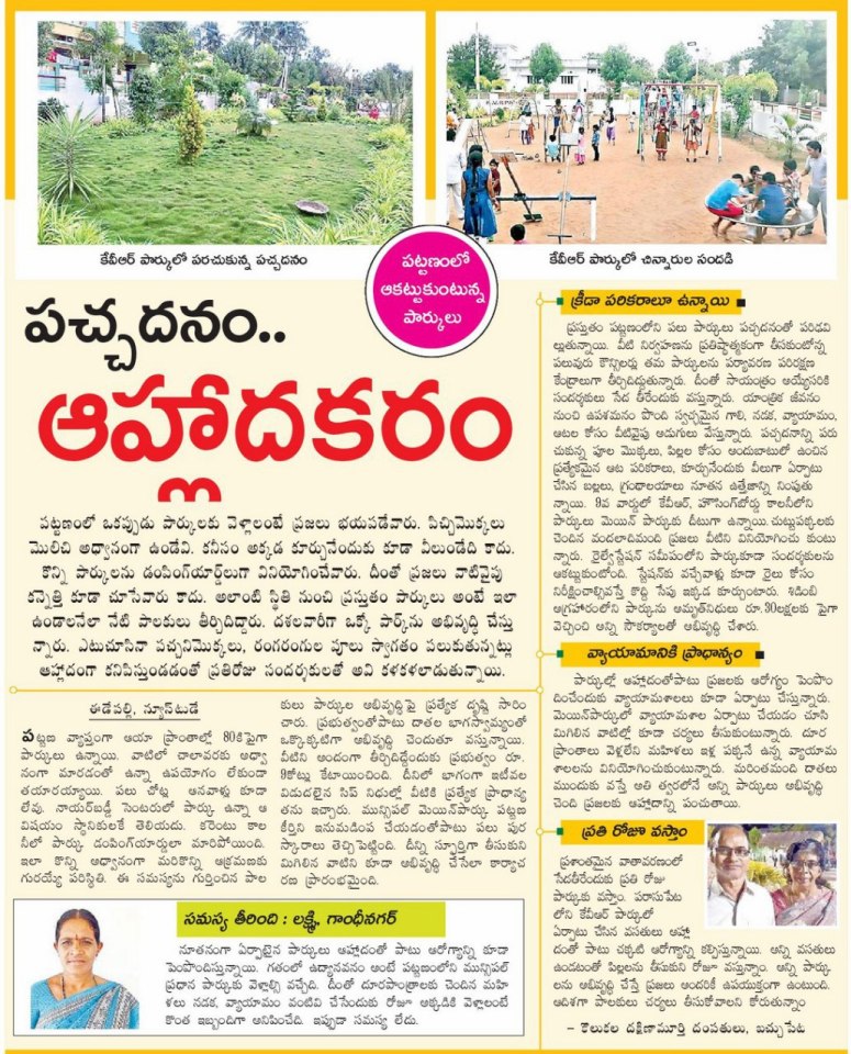 greenary in mtm eenadu 28-01-2019