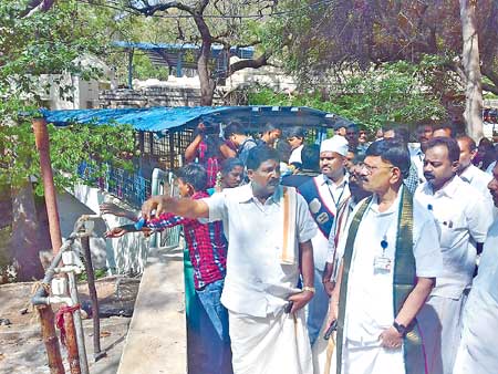 Forest Land inspection for extension of Kapileswara Swamy Temple Eenadu 05-03-2019.jpg