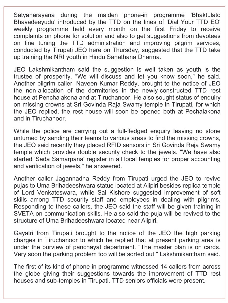 TTD contemplates Subhapradam overseas-The Hans India Tirupati 15-March-2019-2.jpg
